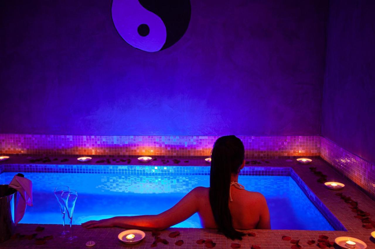 Double Room with Private Spa at Night